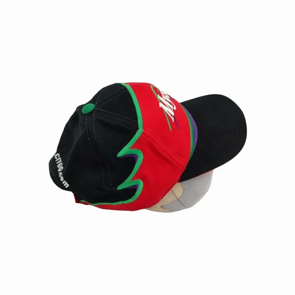 Mystik Lubricants Citgo Oil Adjustable Golf Hat Ball Cap Green Purple Color Pop